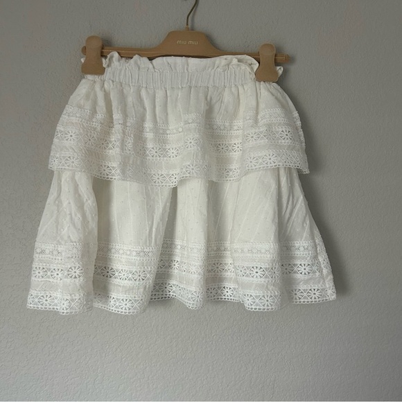 Tuckernuck The Skirt by Rochelle Behrens in White Lace - Picture 1 of 6